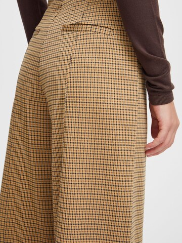 Wide Leg Pantalon 'KATE' ICHI en marron