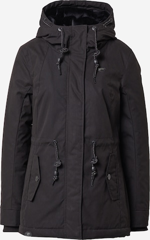 Ragwear Between-seasons parka 'Monadis' in Black: front