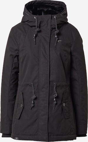 Ragwear Between-Seasons Parka 'Monadis' in Black: front
