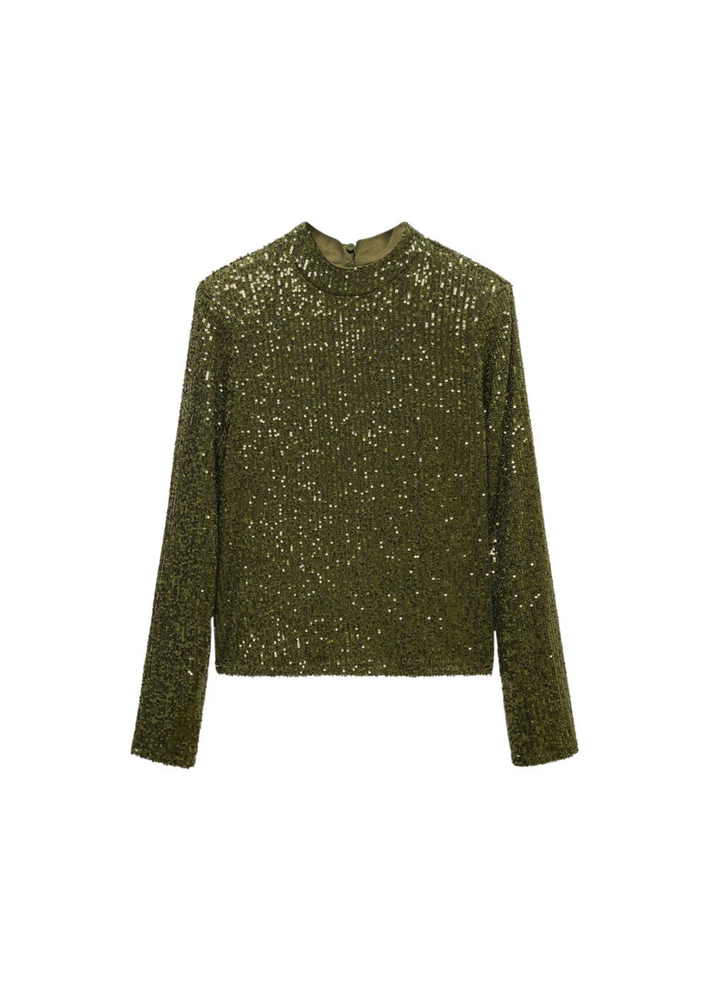 MANGO Shirt 'Xlenjuel' in Green: front