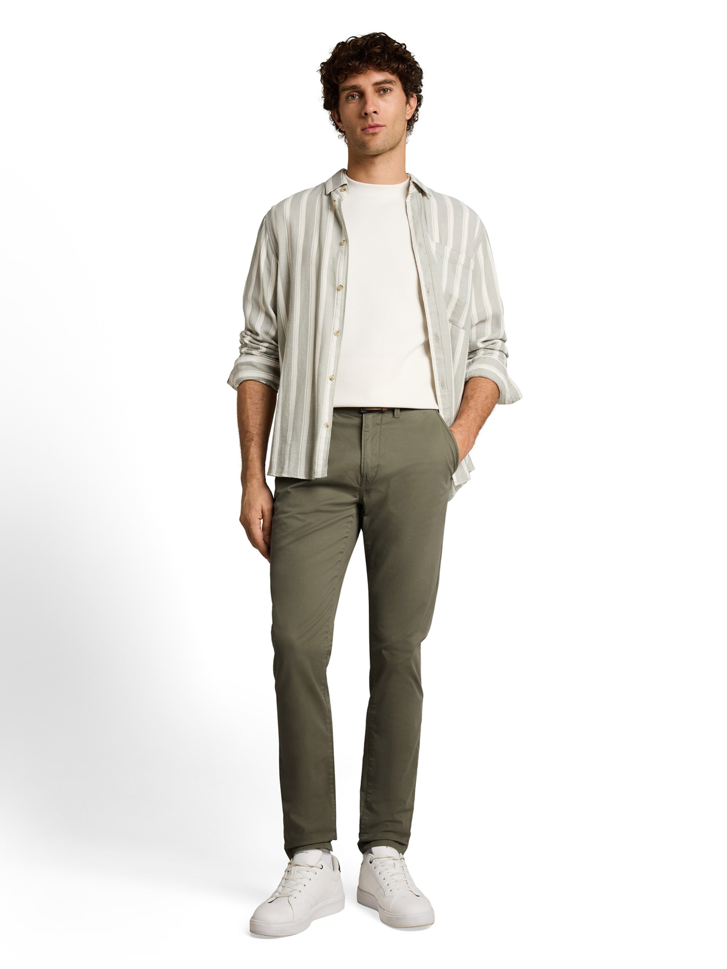 Slimfit Pantaloni chino di TOM TAILOR DENIM in verde