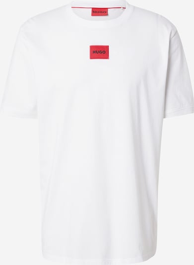 HUGO Majica 'Diragolino212' u svijetlocrvena / crna / bijela, Pregled proizvoda