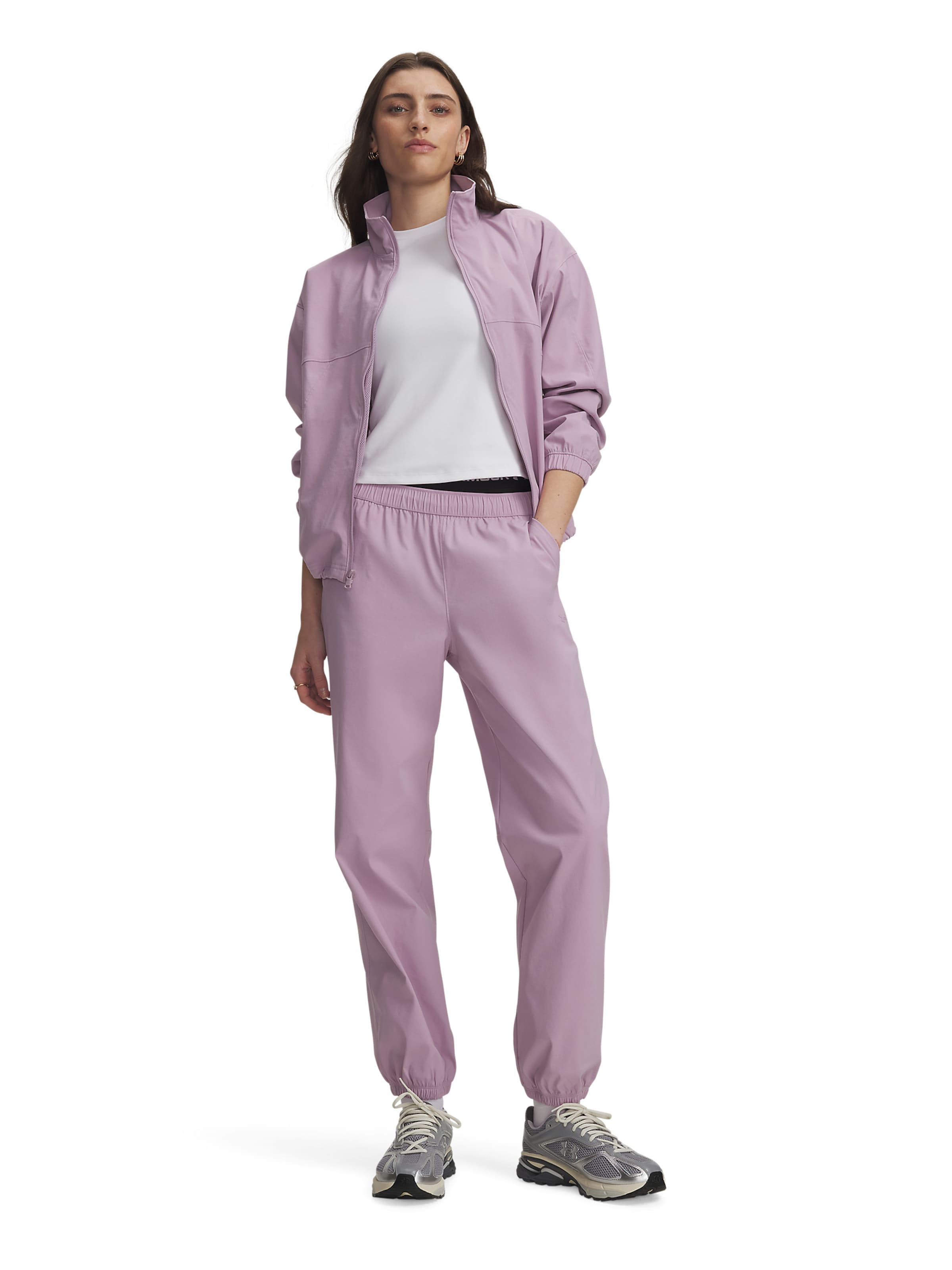 UNDER ARMOUR Skinny Sportbroek 'Unstoppable' in Roze