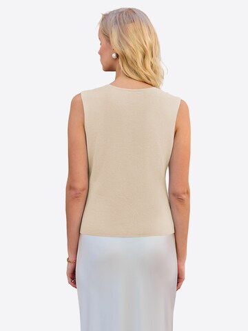 Imily Bela Gebreide bodywarmer in Beige