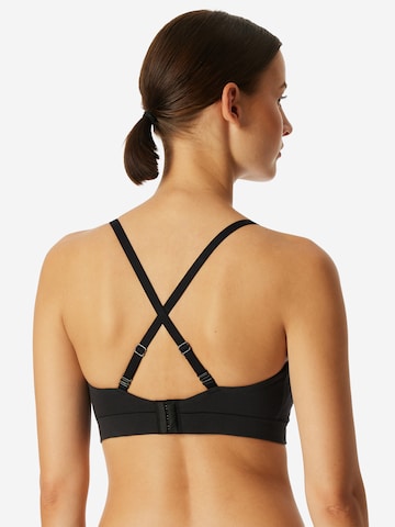 SCHIESSER Bustier BH Bustier 'Unique Cotton' in Schwarz