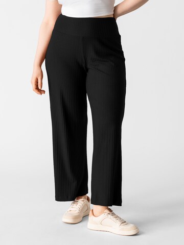 Les Lunes Loosefit Bukser 'Romy' i sort: forside