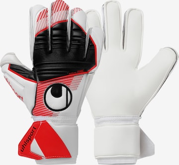 UHLSPORT Athletic Gloves in White: front