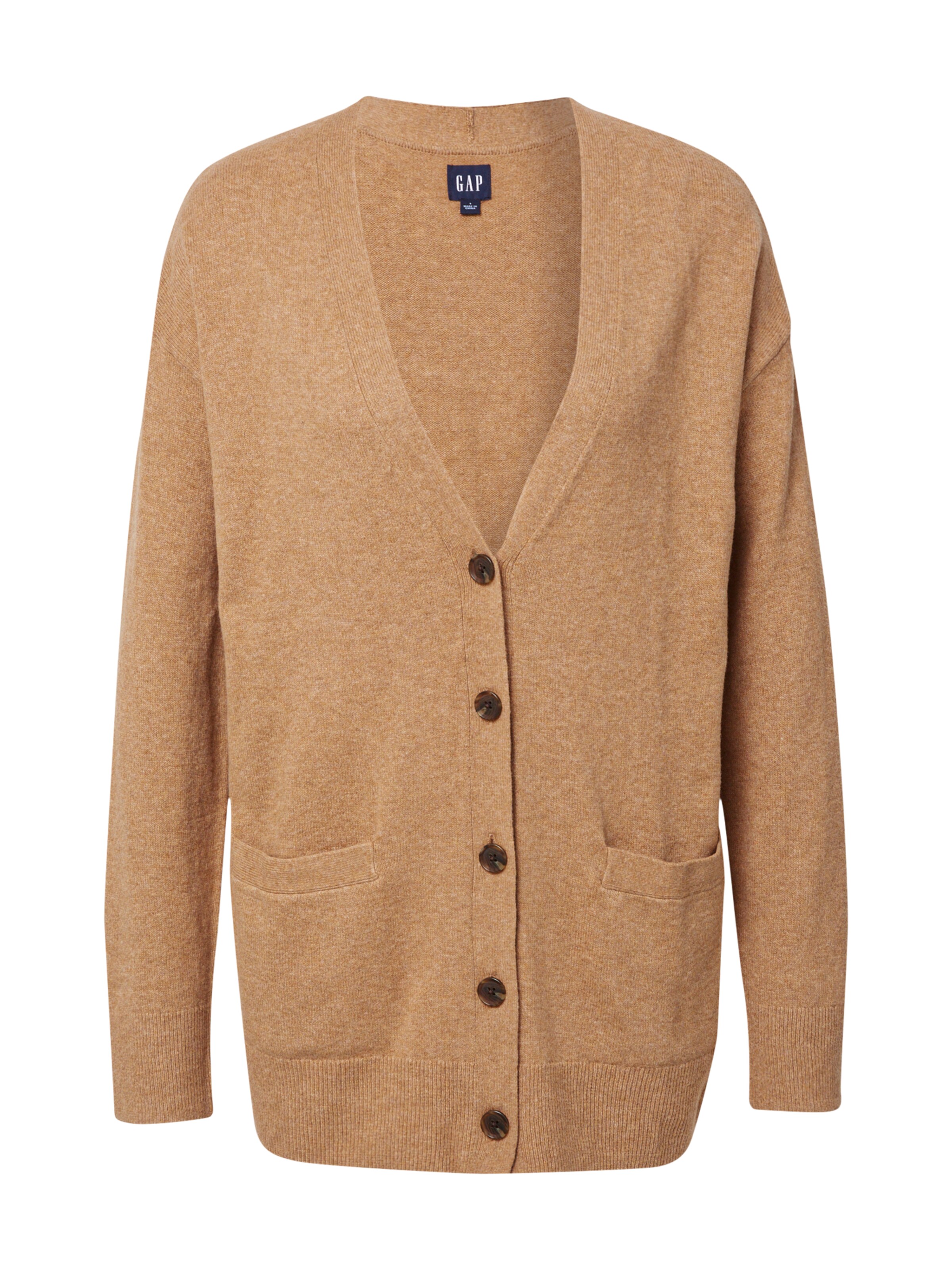 gap camel cardigan