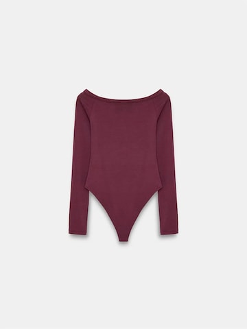 Dilvin - Blusa body em vermelho