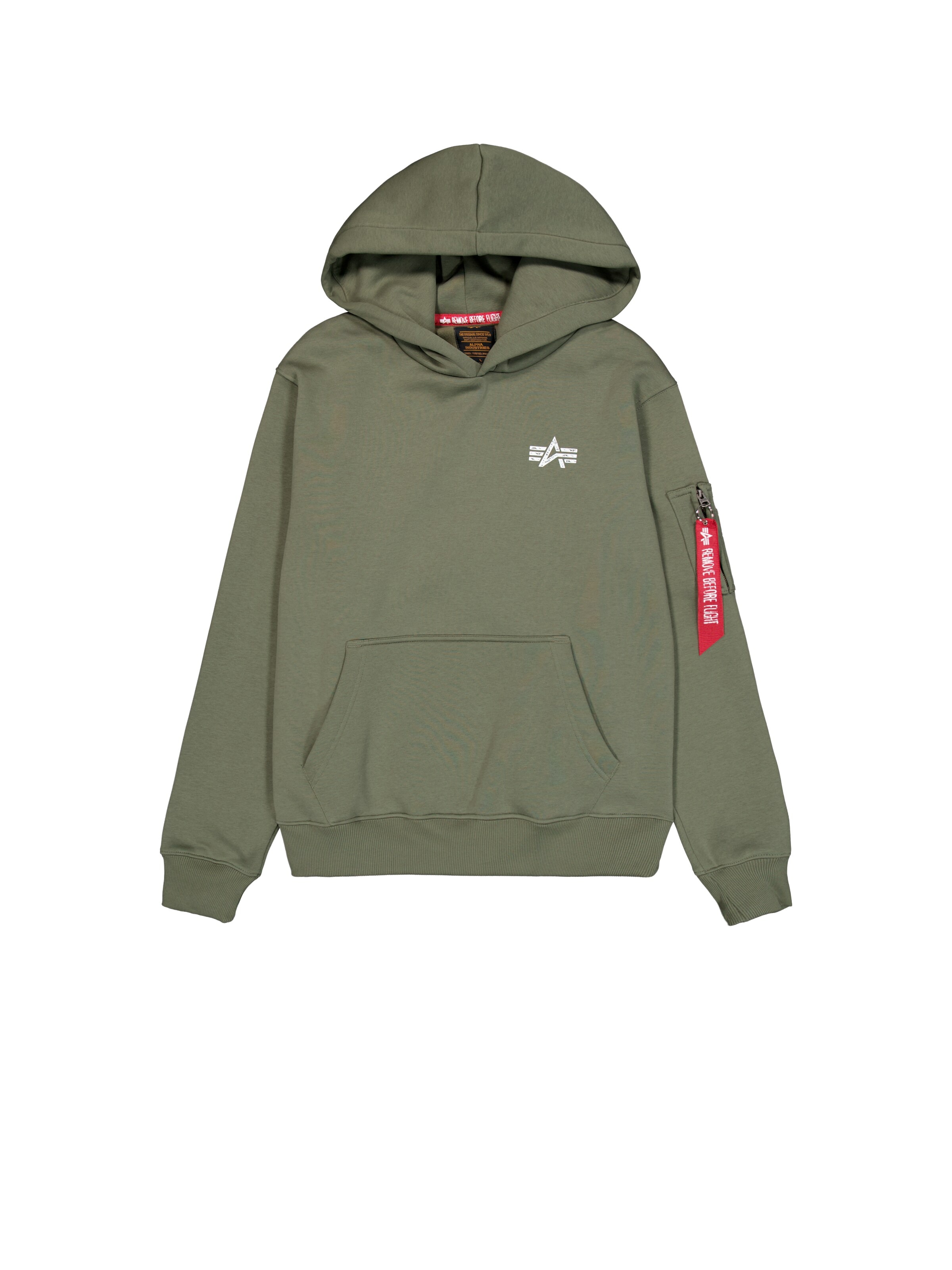ALPHA INDUSTRIES Sweatshirt 'Signature' i grøn: forside