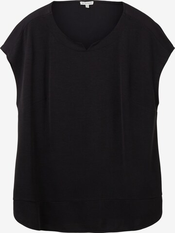 T-shirt Tom Tailor Women + en noir : devant