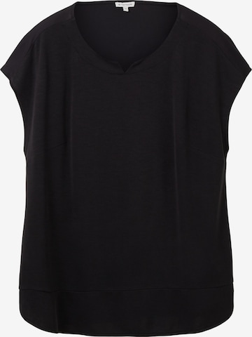 T-shirt Tom Tailor Women + en noir : devant