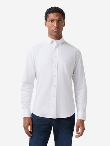 BOGNER Regular fit Button Up Shirt 'Timi' in White: front