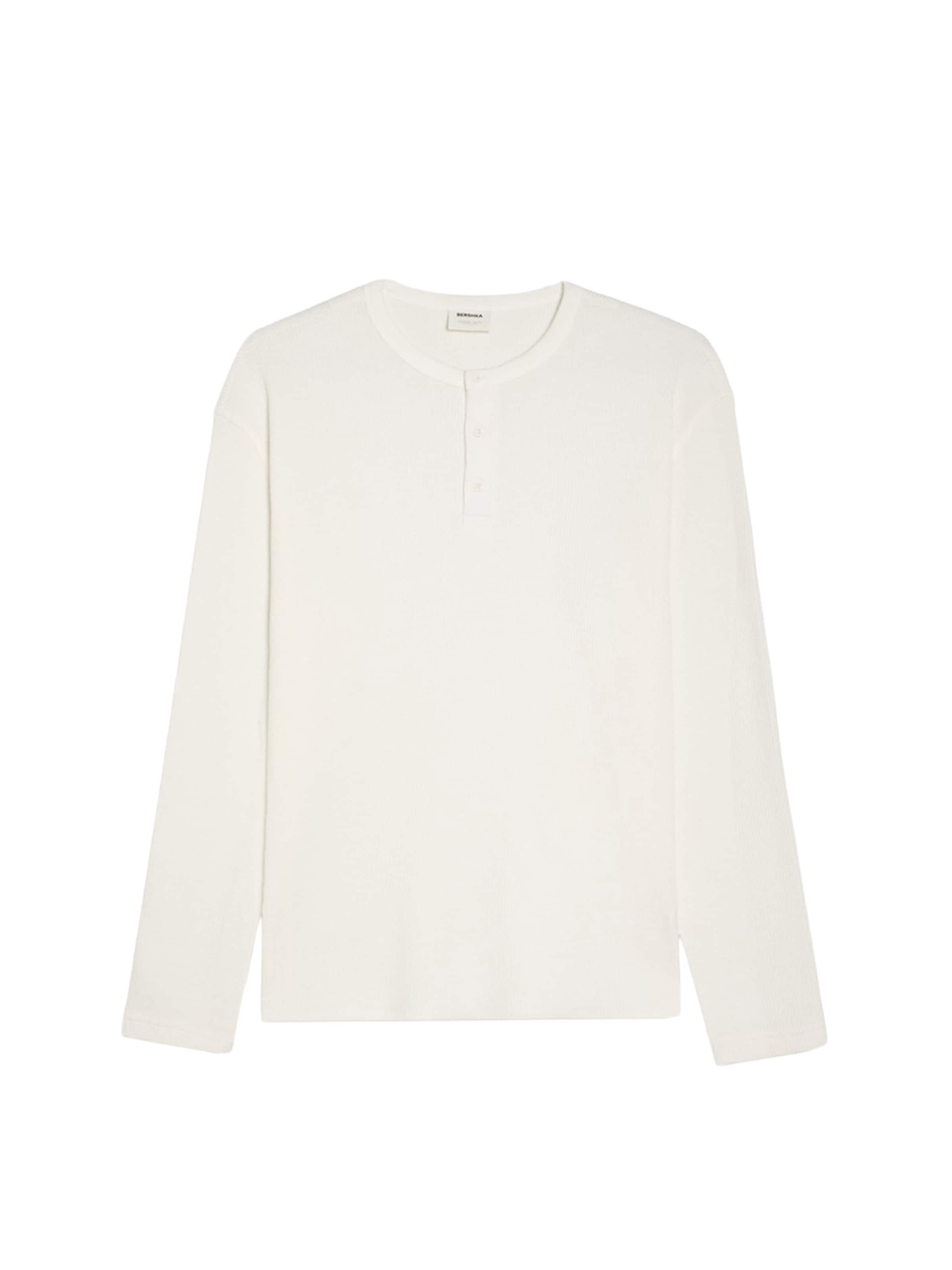 Bershka T-Shirt en XS en blanc, Vue avec produit