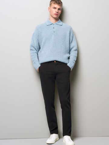 MEYER Regular Chino 'M5' in Blauw