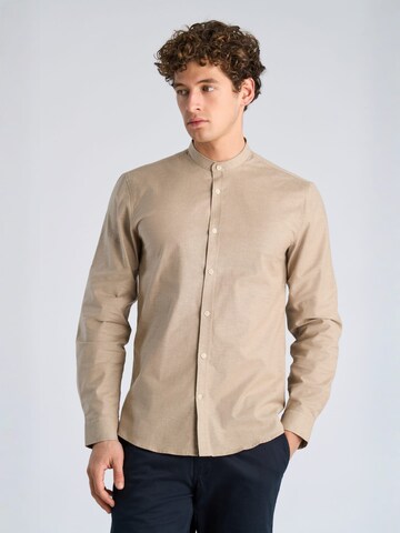 Regular fit Camicia di Lindbergh in beige