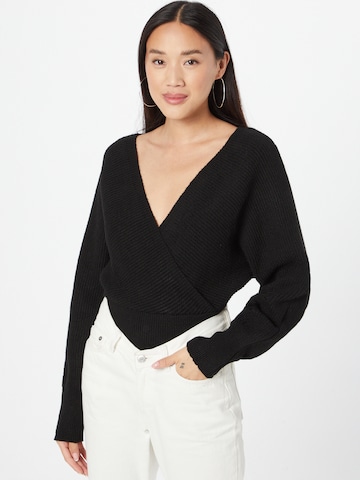 ABOUT YOU Sweater 'Joaline' in Black: front