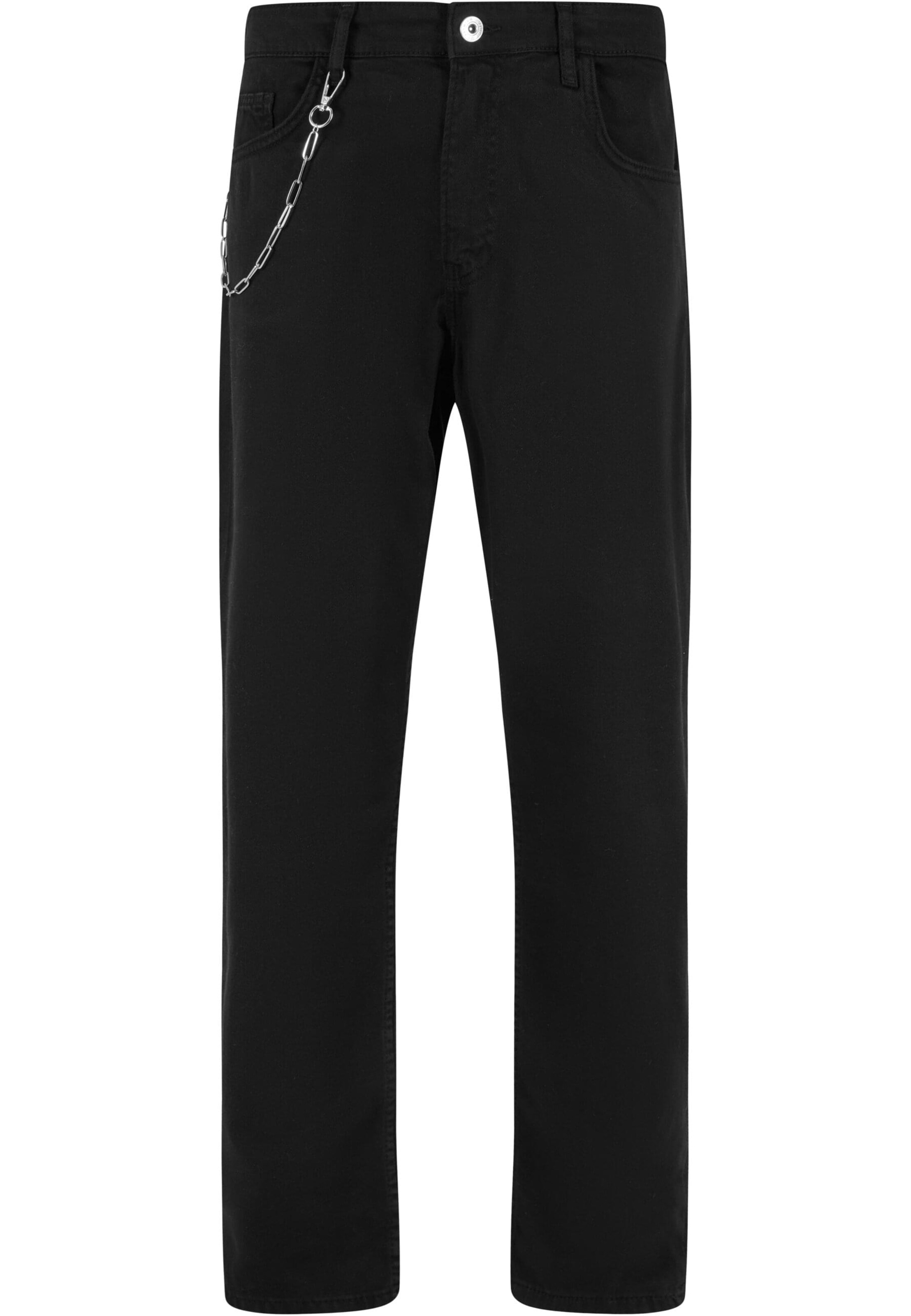 2Y Premium Loose fit Jeans in Black: front