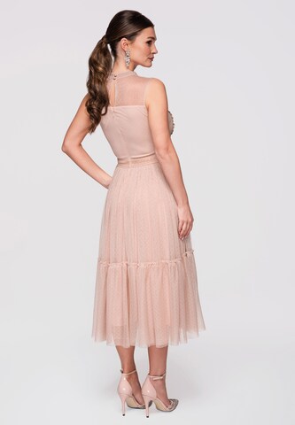 Ombre Abendkleid in Beige