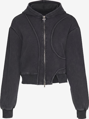 Veste de survêtement myMo ROCKS en gris : devant