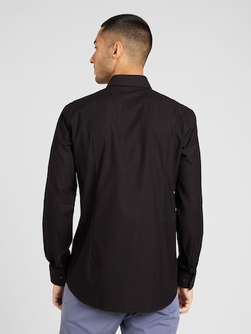 HUGO Red - Slim Fit Camisa 'Kason' em preto