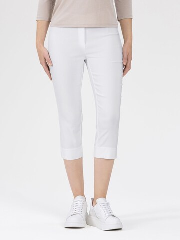 STEHMANN Slim fit Pants 'Ina' in White: front