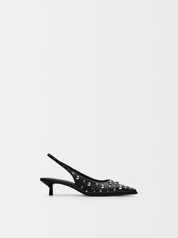 Décolleté sling di Bershka in nero