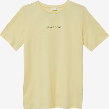 T-Shirt s.Oliver en jaune : devant
