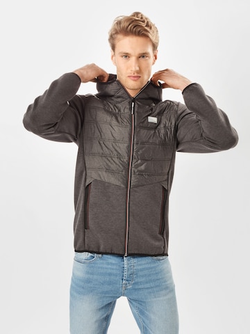 Veste mi-saison 'Toby' JACK & JONES en gris : devant