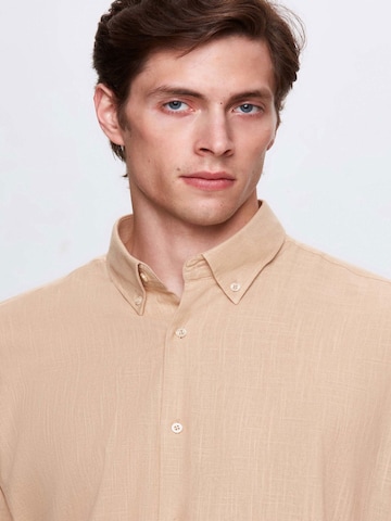 D’S Damat Regular fit Overhemd in Beige