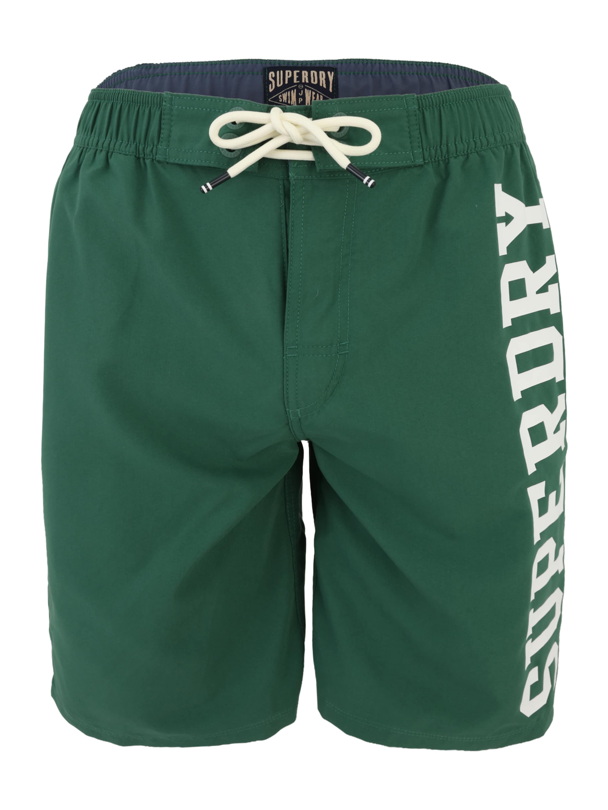 Superdry & Co Plavecké šortky – zelená: přední strana