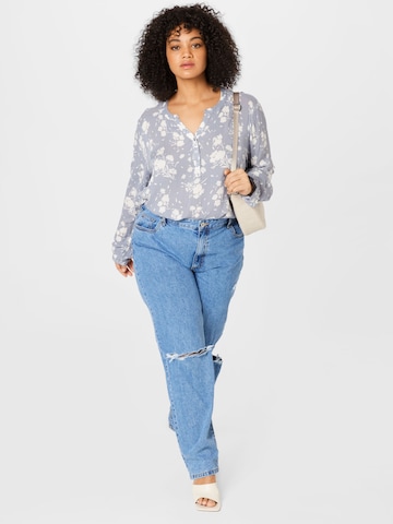 KAFFE CURVE Bluse 'Mira Ami' in Blau