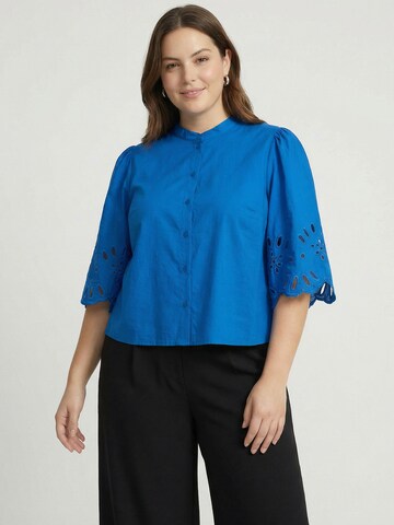 Guido Maria Kretschmer Curvy Блузка 'Marika' в Синий: спереди