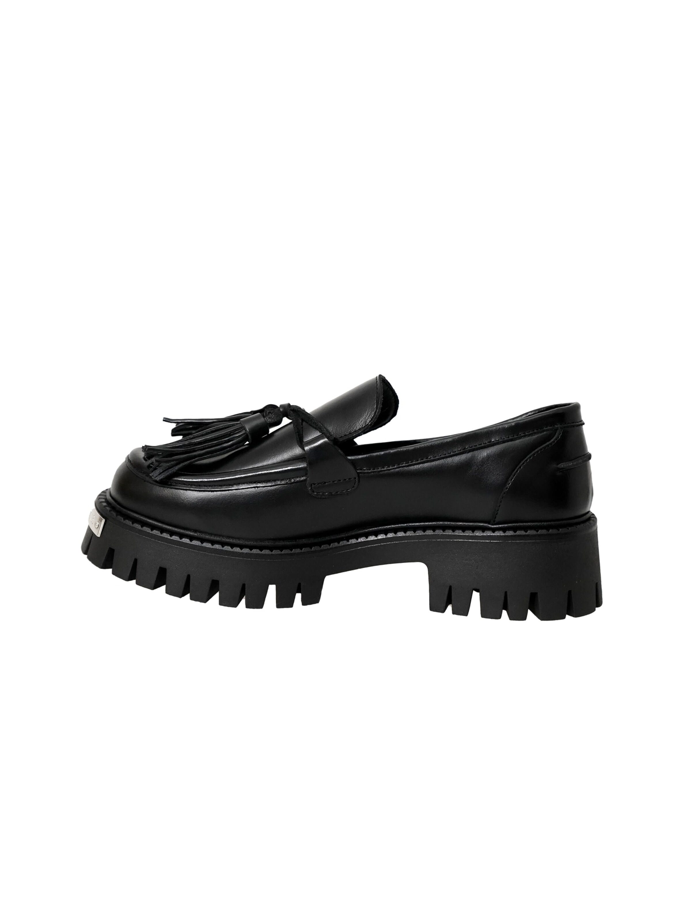 Yoxeone Slip-ons 'TASSEL FORCE' in Black