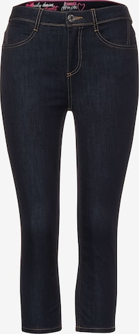 STREET ONE Slimfit Jeans in Blauw: voorkant