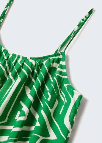 MANGO Summer Dress 'Gari' in Green