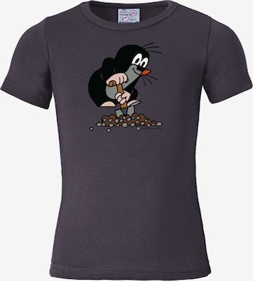 LOGOSHIRT Shirt 'Der kleine Maulwurf' in Grey: front