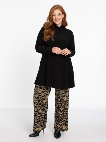 YOEK Wide Leg Hose in Schwarz