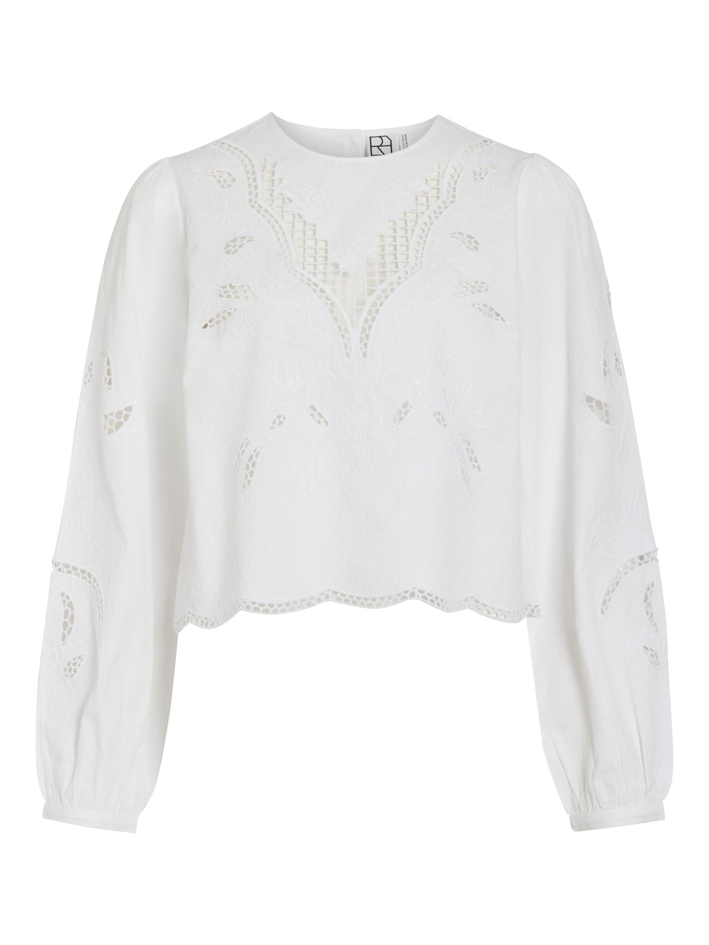 ROUGE EDIT Bluse in Weiß: Vorderseite