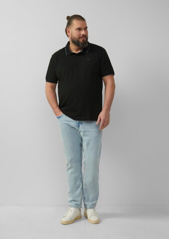 s.Oliver Poloshirt in Schwarz
