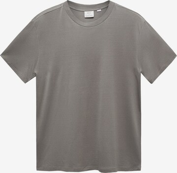 T-Shirt MANGO MAN en gris : devant