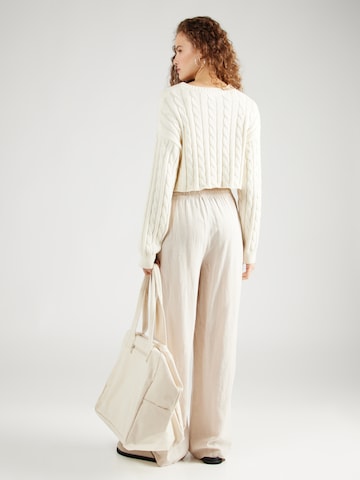 VERO MODA Wide leg Broek 'LINN' in Grijs