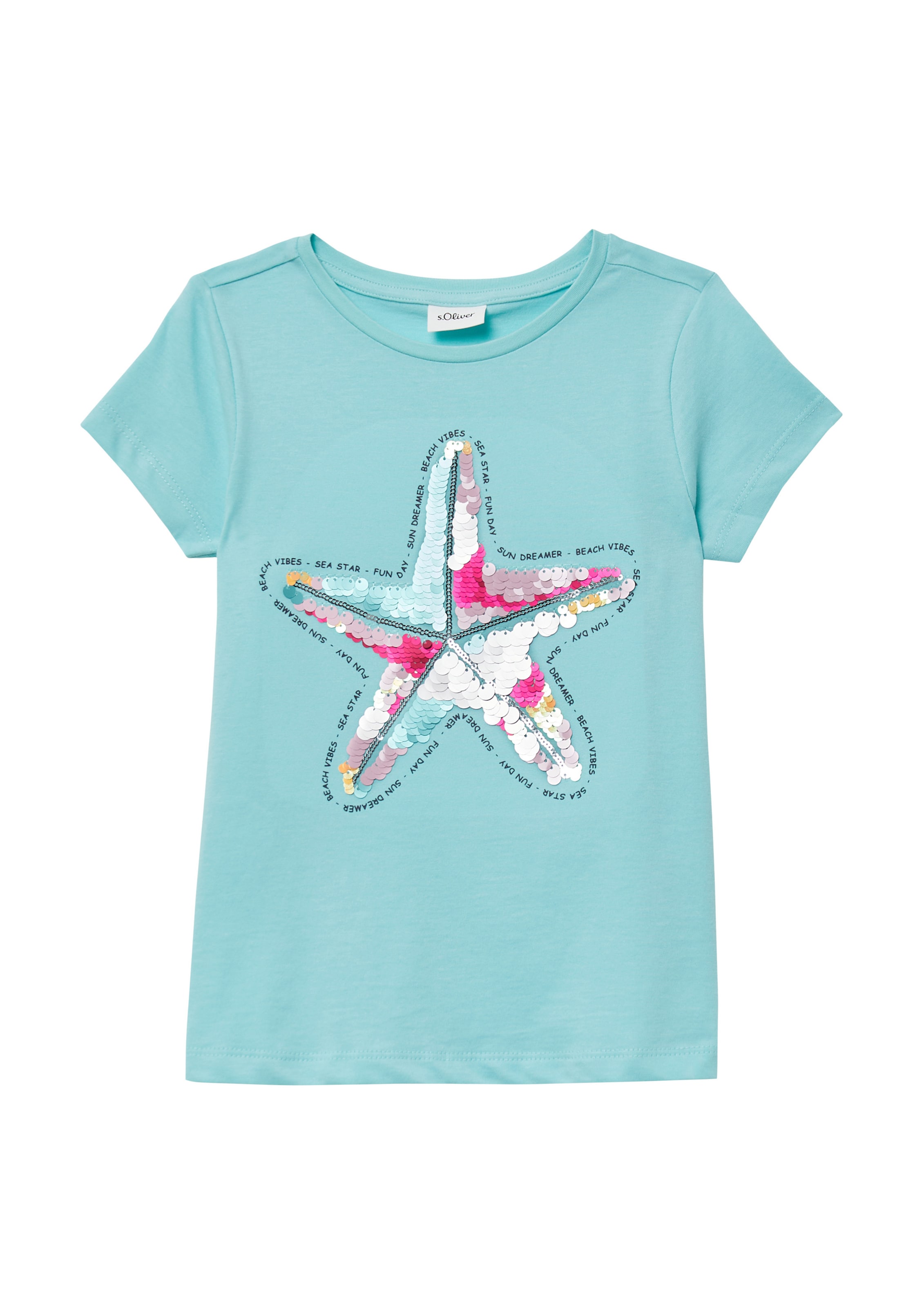 s.Oliver Μπλουζάκι σε μπλε: μπροστά