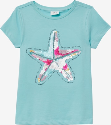 T-Shirt s.Oliver en bleu : devant