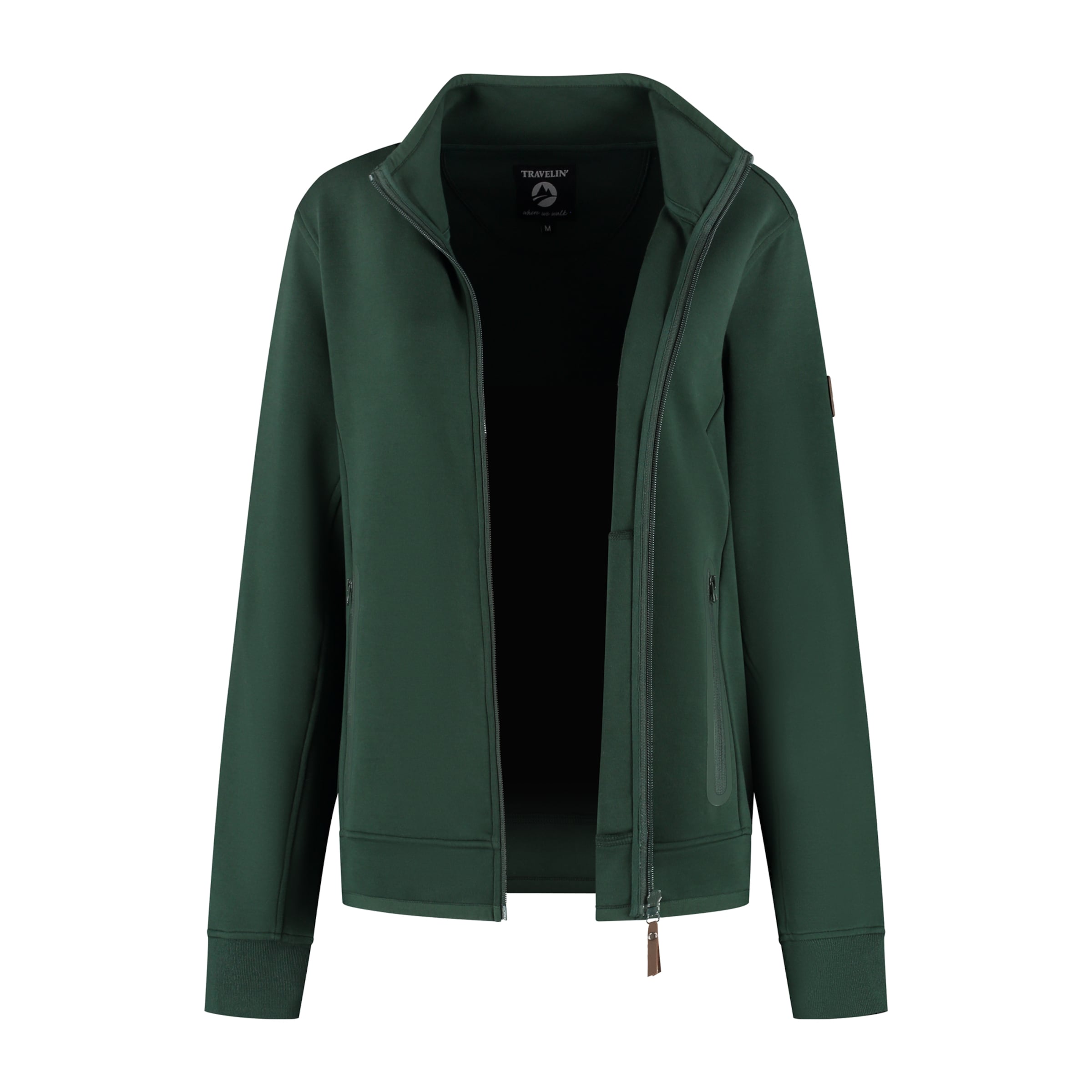 Cardigan 'Olia' Travelin en vert