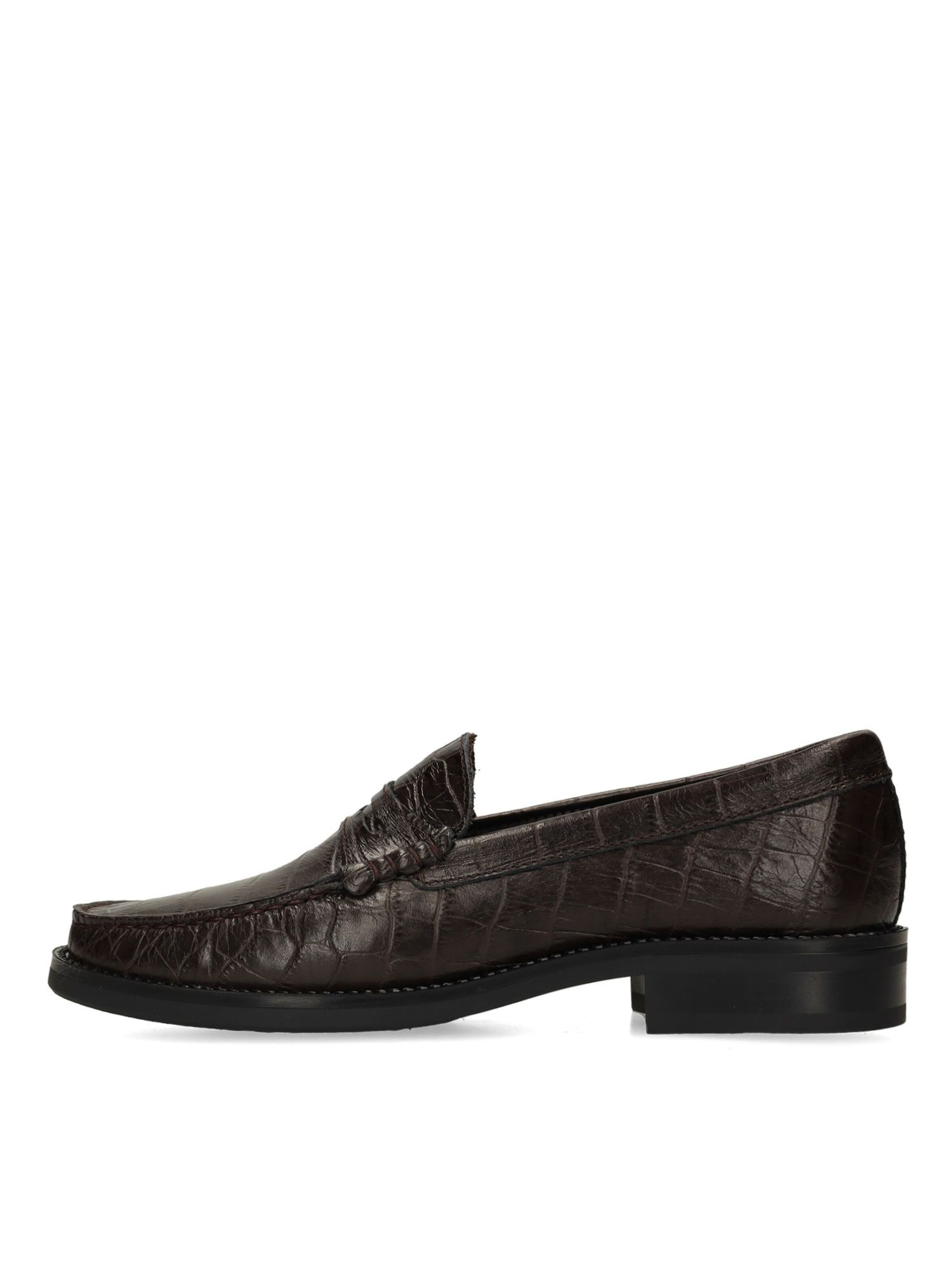 MANFIELD Classic Flats in Grey: front