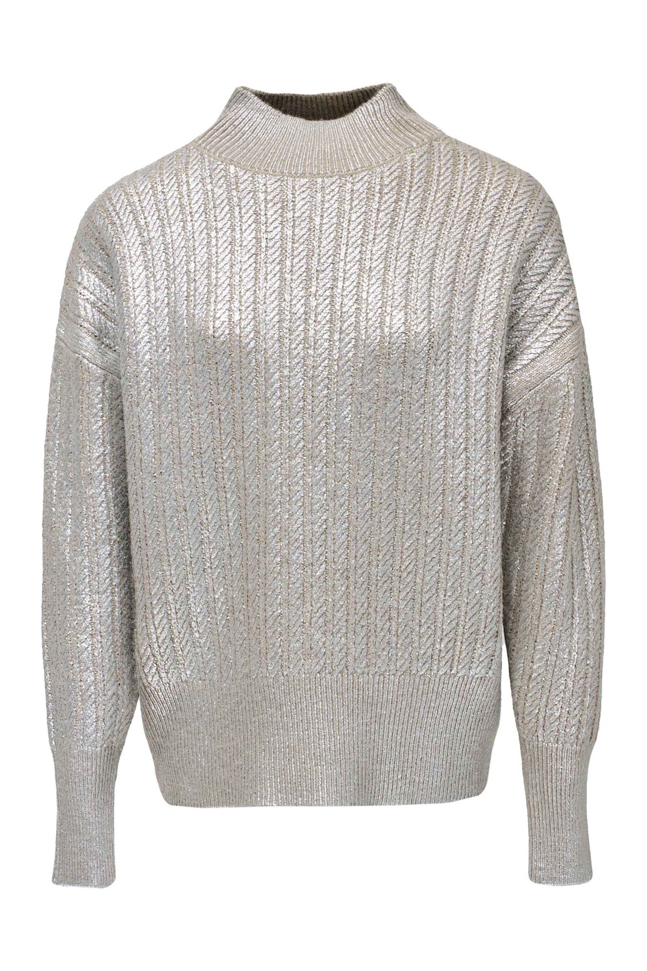 Salsa Jeans Trui in Zilver: voorkant