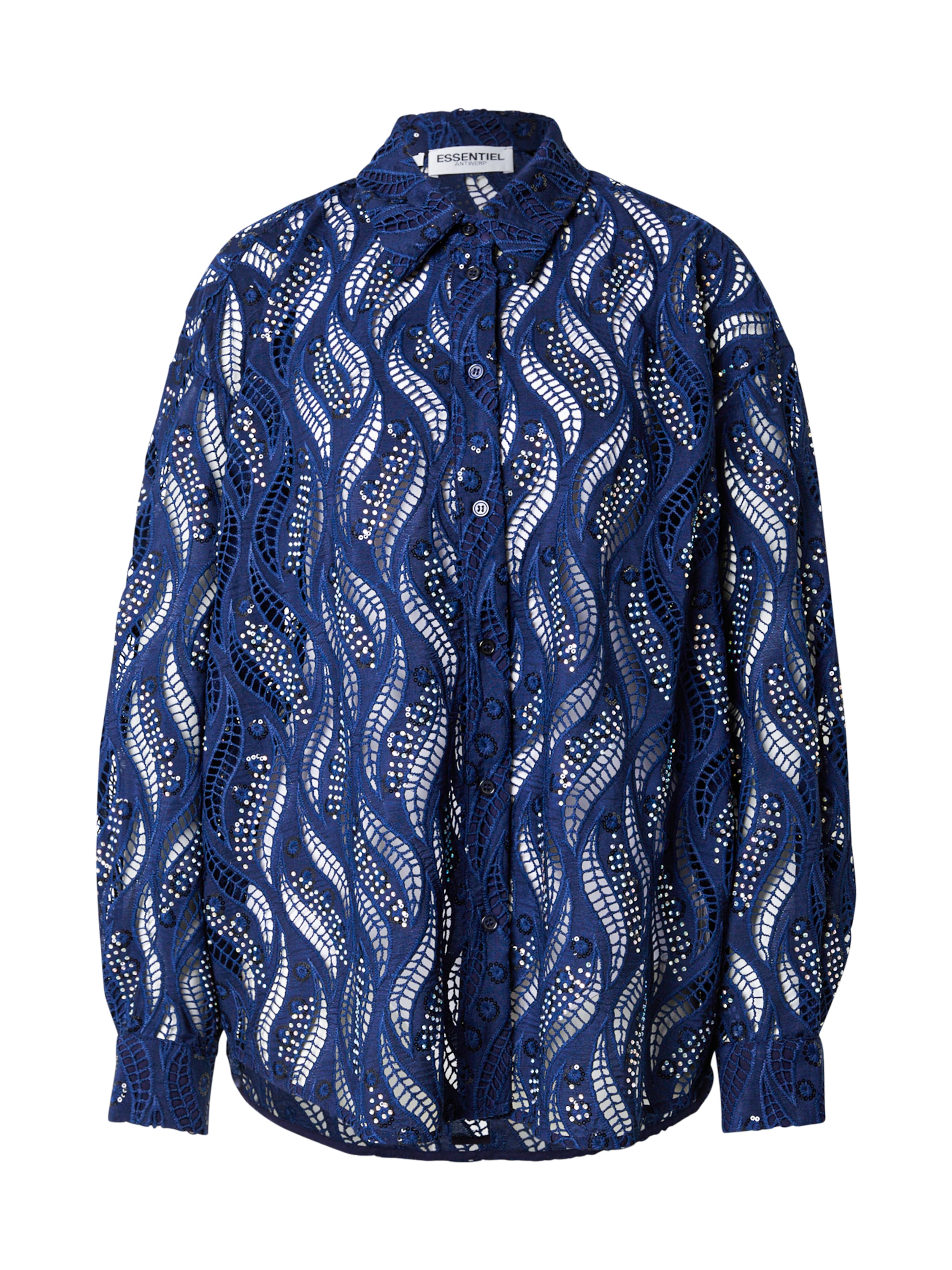 Bluză 'Henetton' de la Essentiel Antwerp pe albastru: față