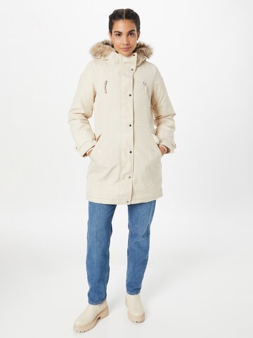 VERO MODA Winterparka 'TRACK' in Beige: voorkant