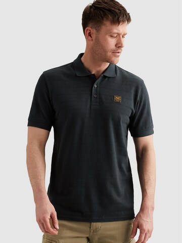 Maglietta 'Polo shirt in jersey with stripe pattern' di PME Legend in blu